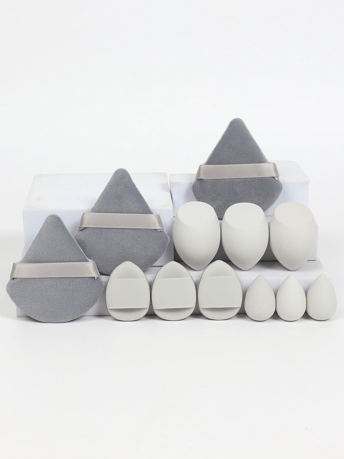 12-Piece Professional Makeup Sponge & Powder Puff Set