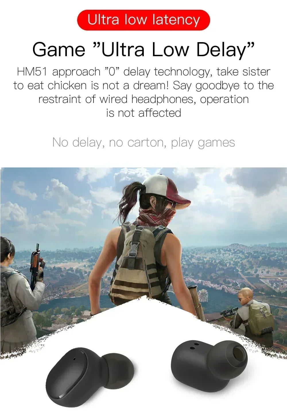 E6S TWS Wireless Bluetooth Earbuds with Smart Microphone