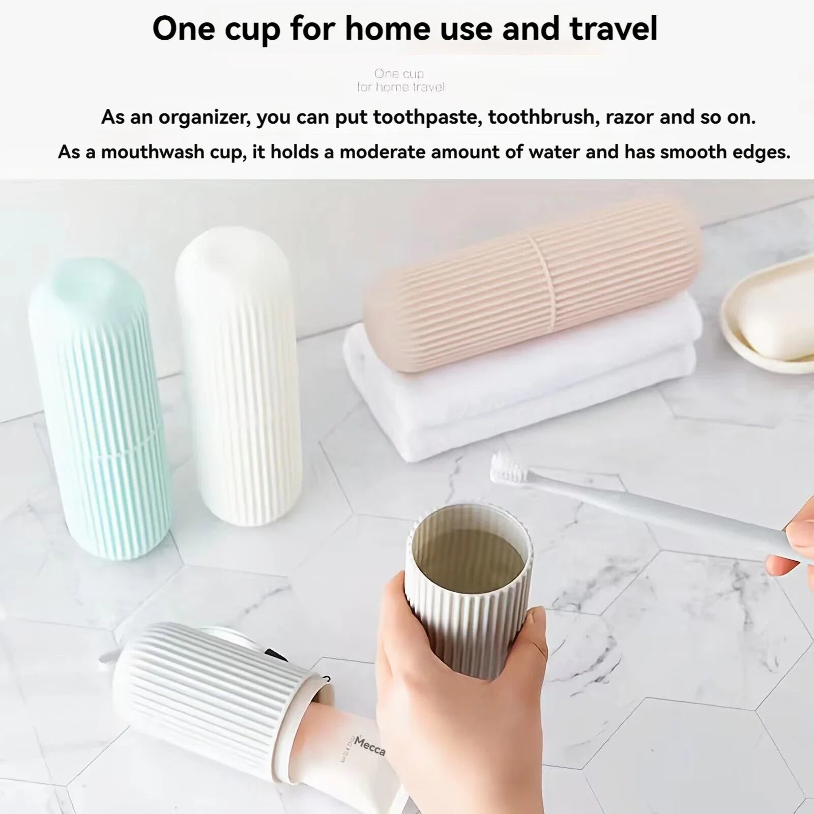 Portable Travel Toothbrush & Toothpaste Storage Case