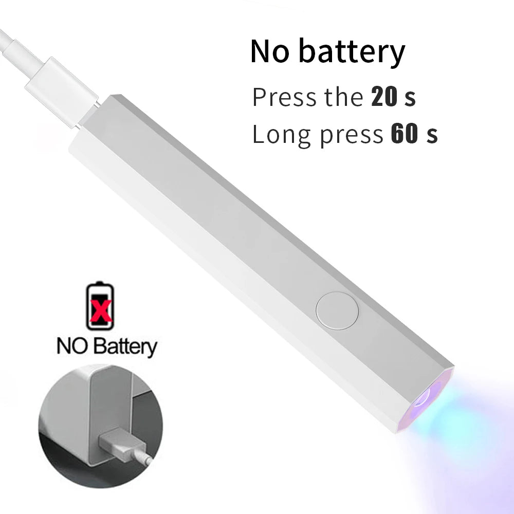 YIKOOLIN Handheld UV/LED Nail Curing Lamp
