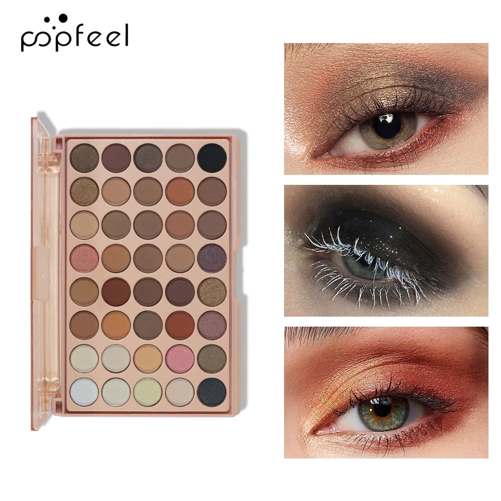 Makeup Set, 40-Shade Eyeshadow Palette with Eyebrow Pencil, Perfect for Beginners, Ideal Gift for Lover, Family & Fr