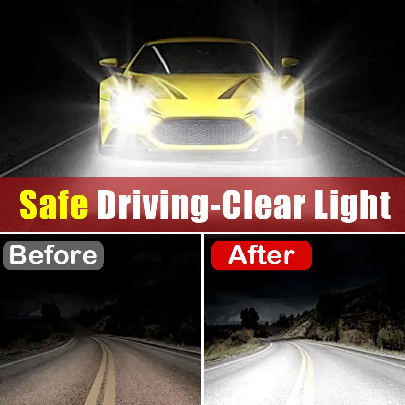 Car Headlight Restoration Polishing Kits Headlamp Scratch Remover Repair Cleaning Paste Remove Oxidation Headlight Polish Liquid