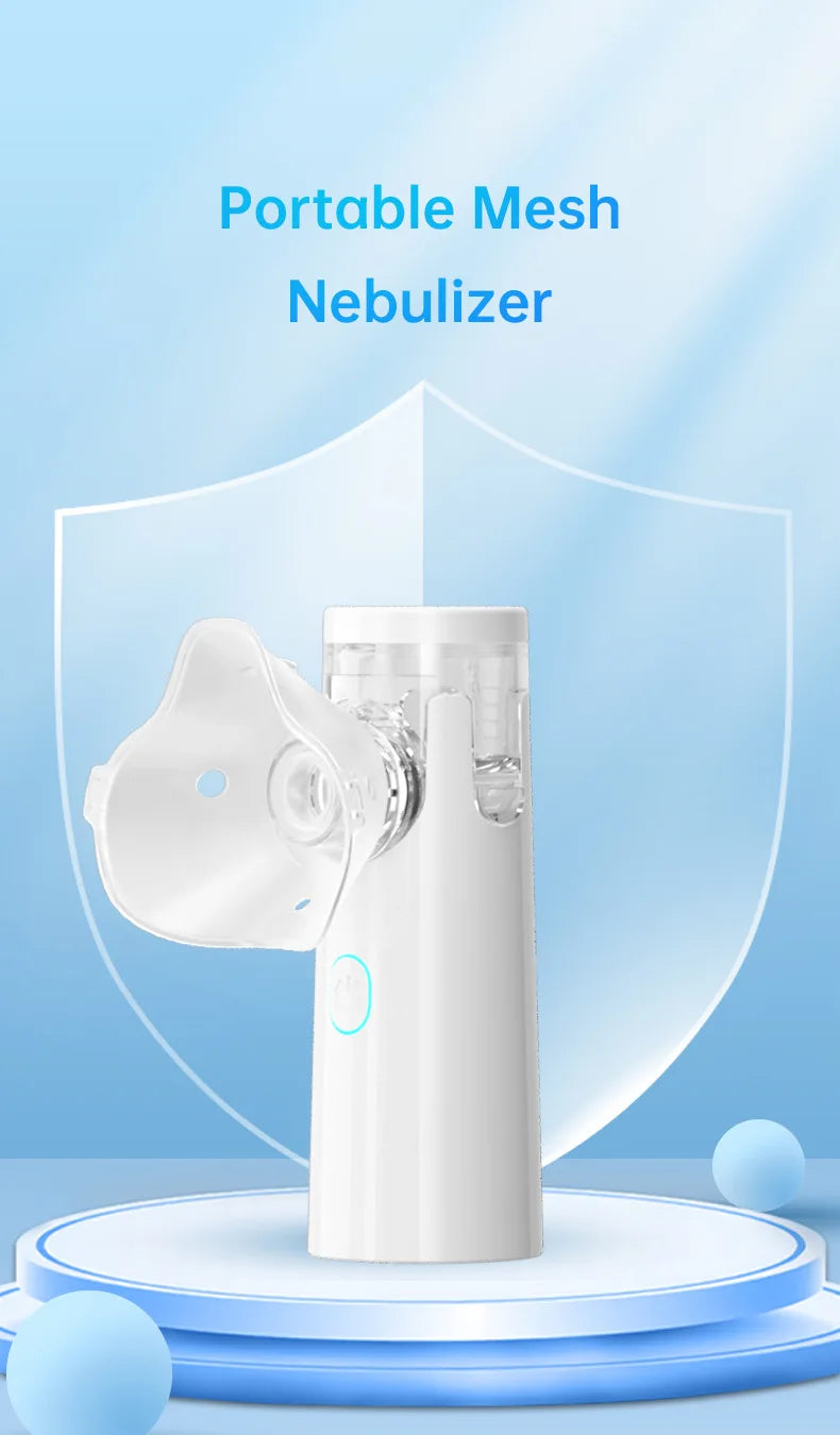 Portable Silent Mesh Nebulizer & Handheld Inhaler