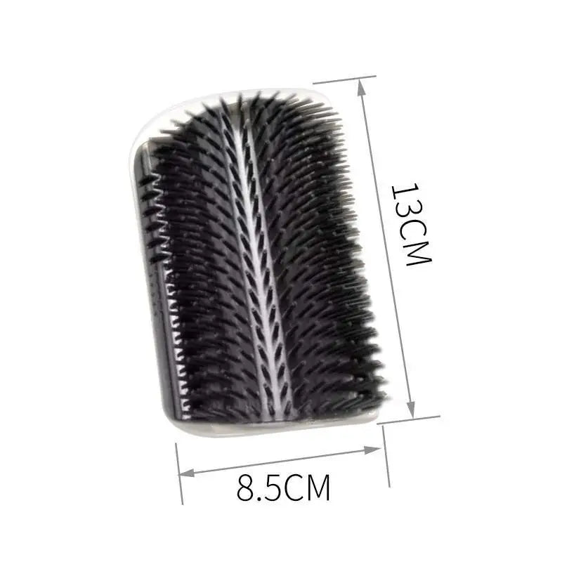 فرشاة تدليك للقطط للحيوانات الأليفة، فرشاة تنظيف زاوية لإزالة الشعر، مشط خدش قابل للإزالة للقطط الصغيرة