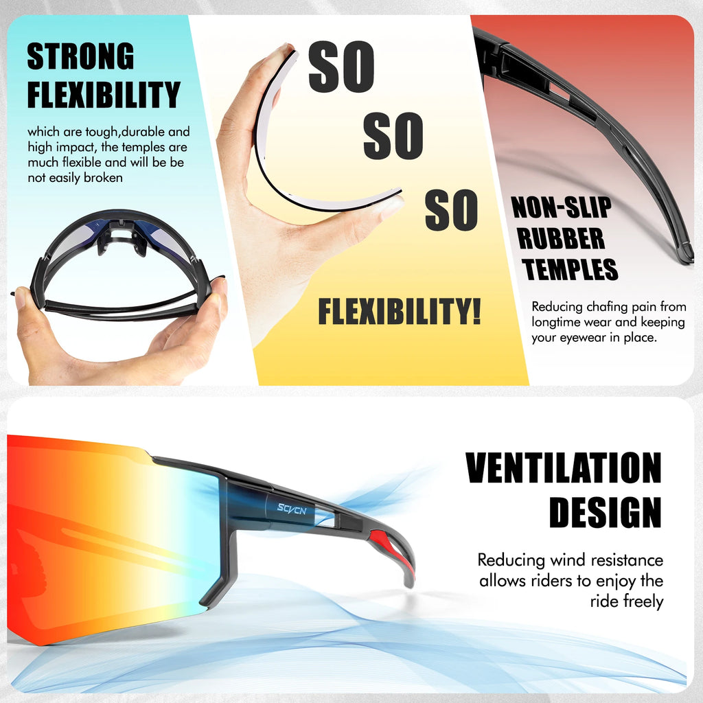 Outdoor Cycling Sunglasses Men Road Driving Bike Glasses  Sports Mountain Climbing Women Bicycle Cycling UV400 Goggles