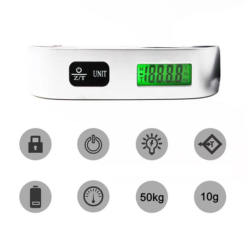 Portable Digital LCD Luggage Scale (50kg / 110lb)