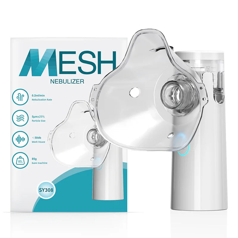 Portable Silent Mesh Nebulizer & Handheld Inhaler
