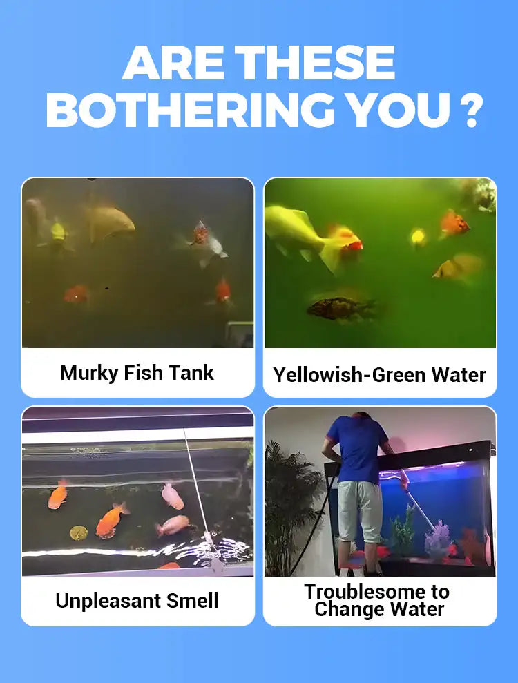 Water Purification Tablets Eco-Friendly Aquarium Water Purifier Fast-Acting Fish Tank Cleaning Solution Aquarium Water Clarifier