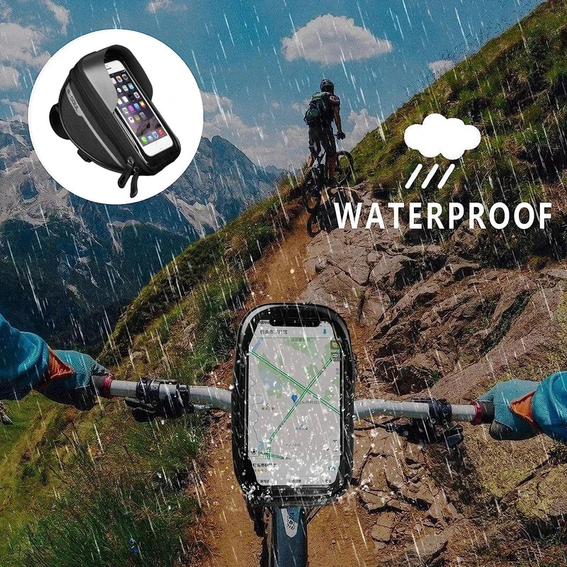 Top Tube Bag 1L Touch Screen Phone Holder Bike Frame MTB Cycling Bicycle Accessories