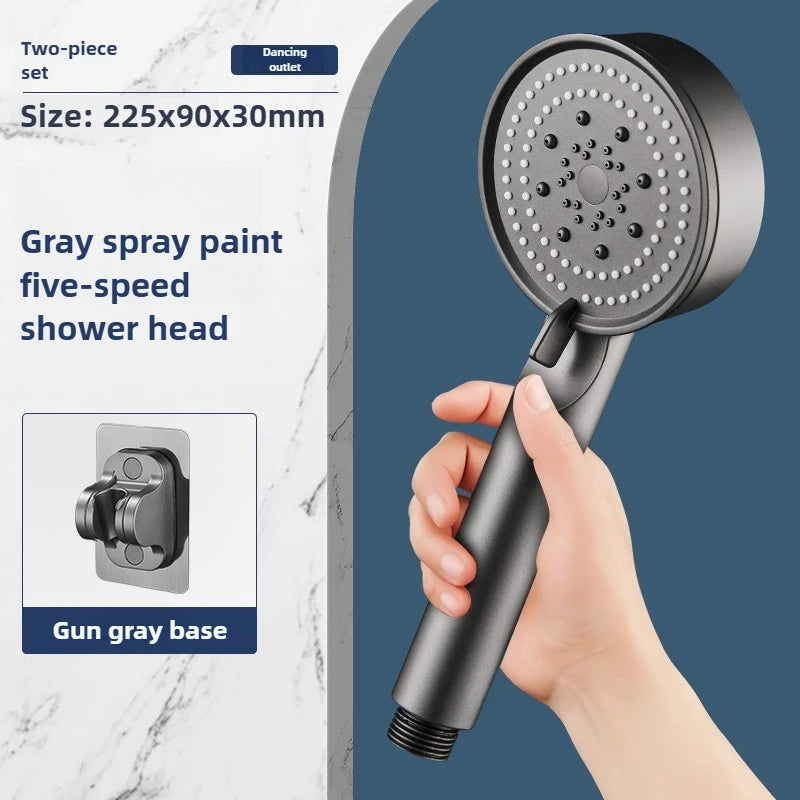 5-Mode Water-Saving Handheld Shower Head Set