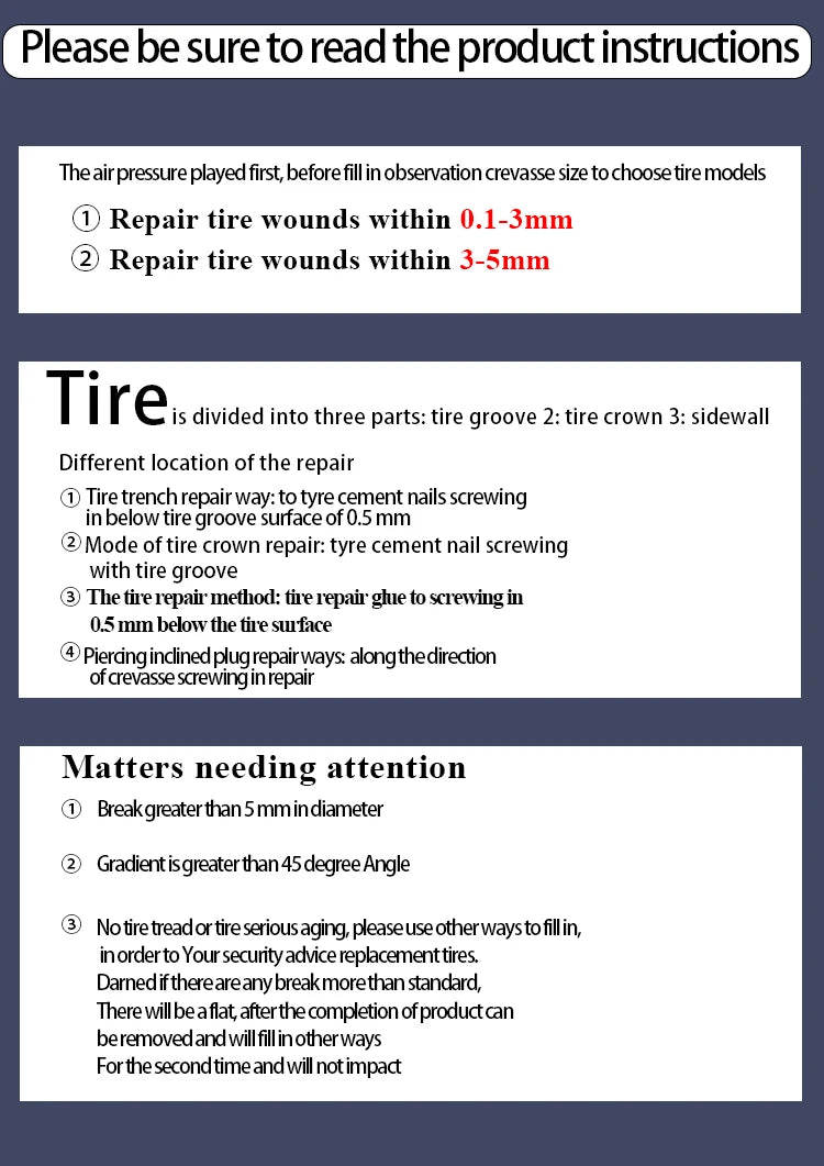 Pro-Seal Emergency Tire Repair Nails
