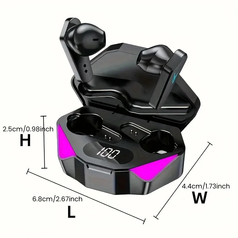 X15 TWS Wireless Gaming Earbuds with LED Display