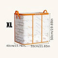 Plastic Transparent Clothes Blanket Quilt Organizer Storage Bag With Zipper Foldable Luggage Moving Packing Pouch