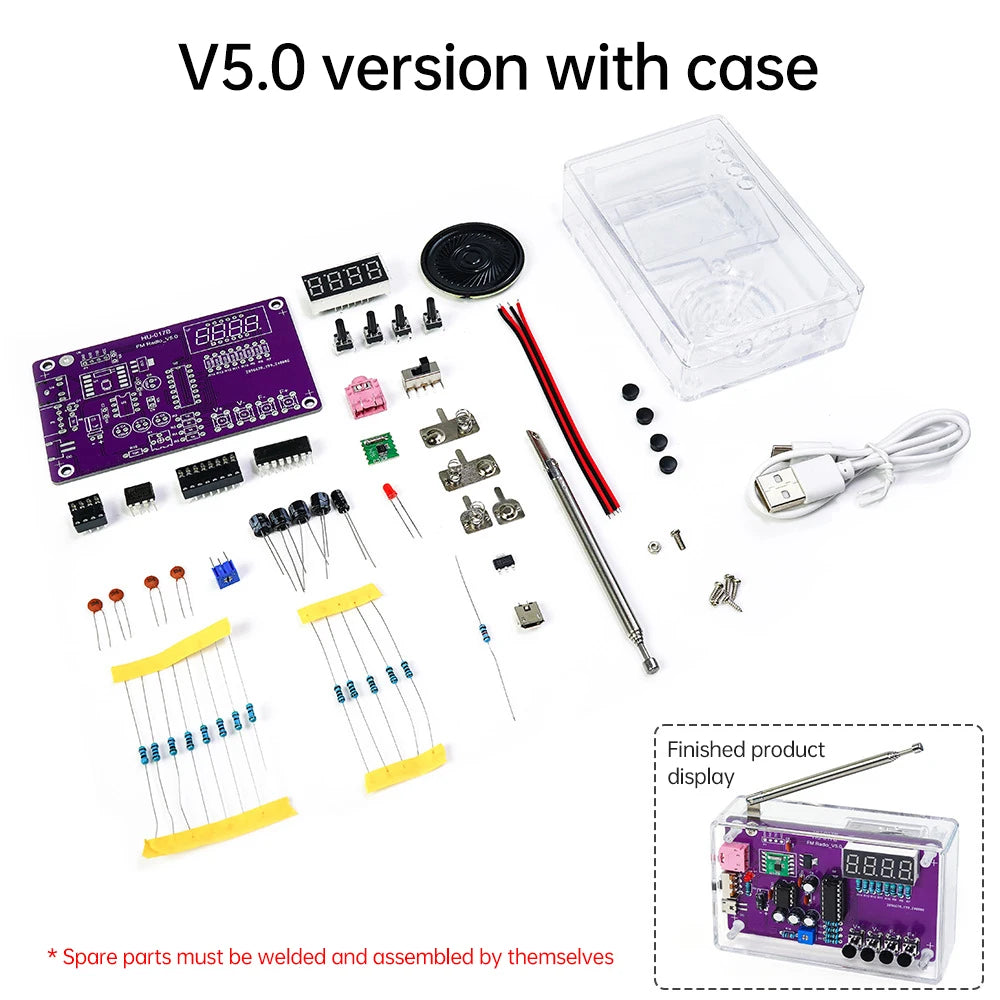 DIY FM Radio Electronic Soldering Kit (87-108MHz)