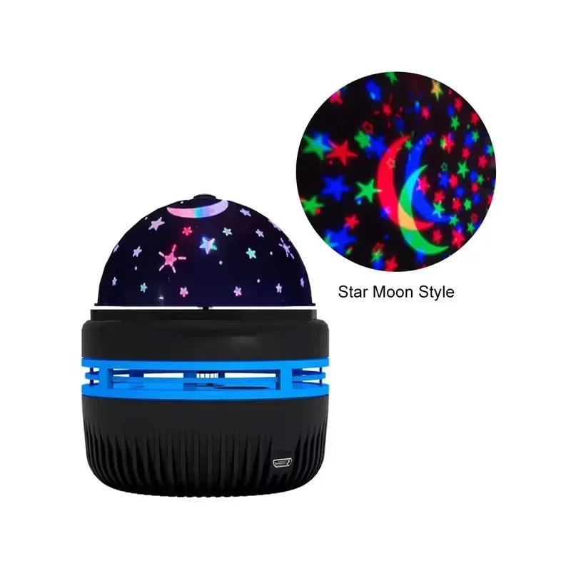 USB LED Starry Sky & Moon Night Light Projector
