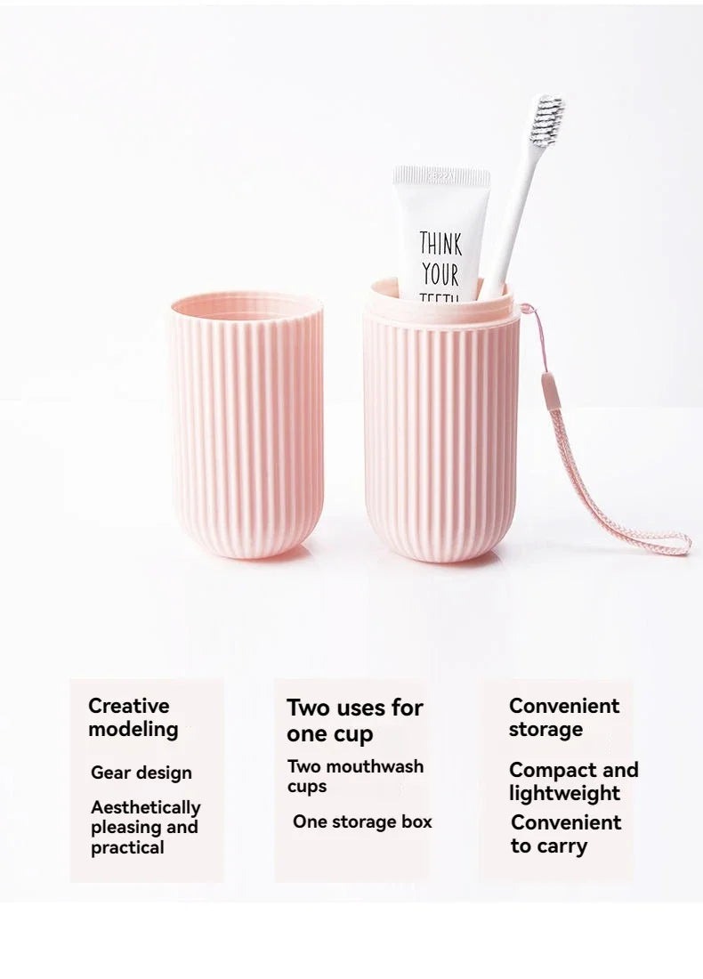 Portable Travel Toothbrush & Toothpaste Storage Case
