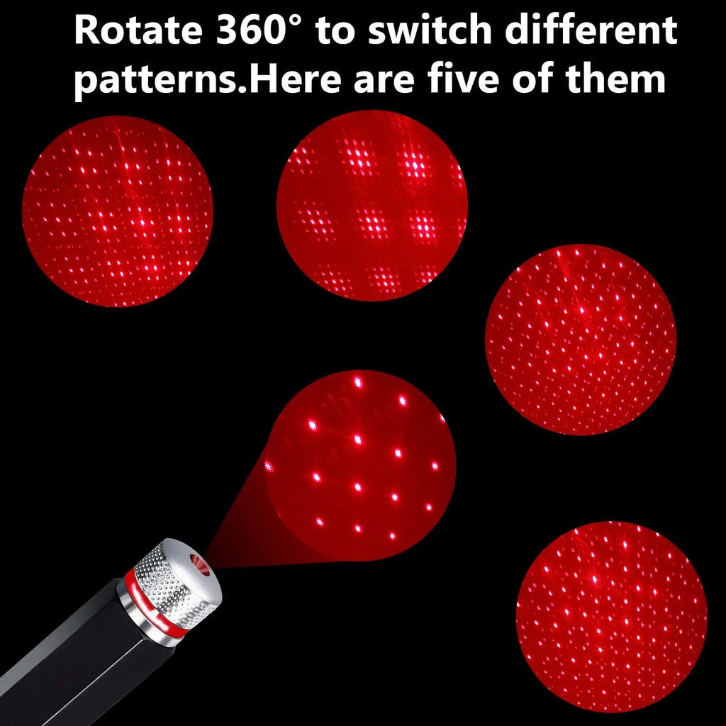 USB Mini LED Car Roof Starry Night Light Projector