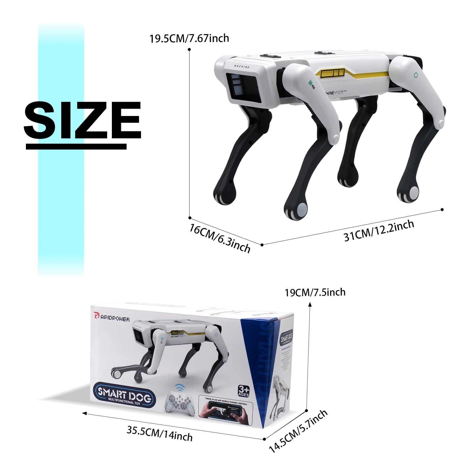 Intelligent AI Programmable RC Robot Dog