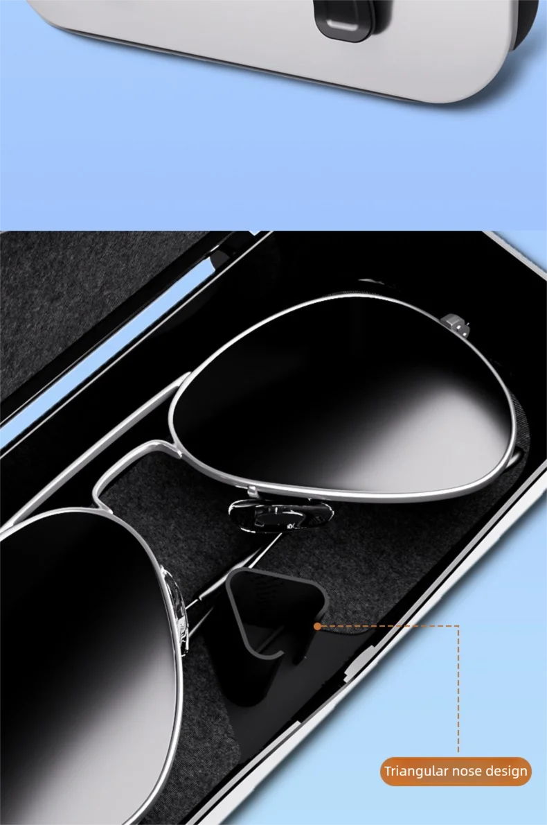 Multifunction Car Glasses Box Portable Car Sunglasses Holder Car Driving Glasses Holder Eyeglass Case Sun Visor Glasses Storage