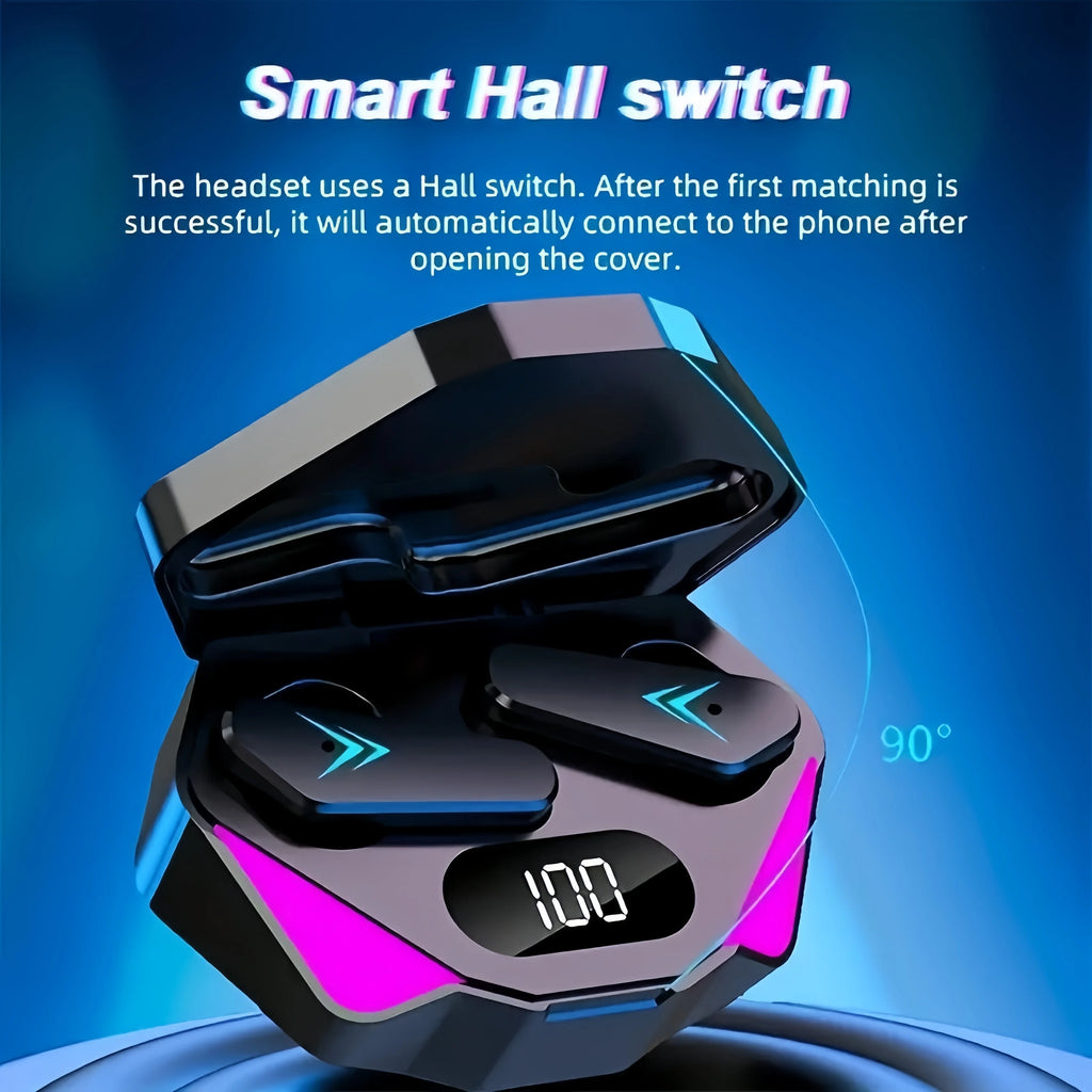 X15 TWS Wireless Gaming Earbuds with LED Display