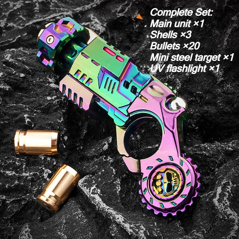 Shell-Ejecting Alloy Toy Pistol & Fidget Spinner Desk Gadget | Free Shipping | Trend Pixel Store
