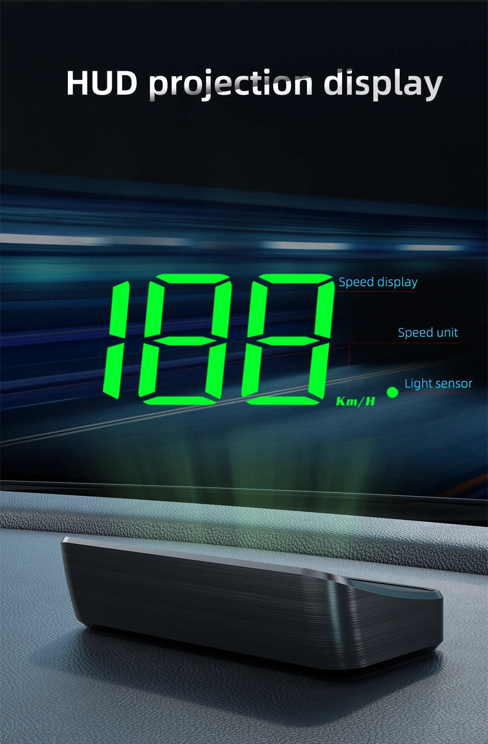 M2 Universal Digital GPS Car Head-Up Display & Speedometer