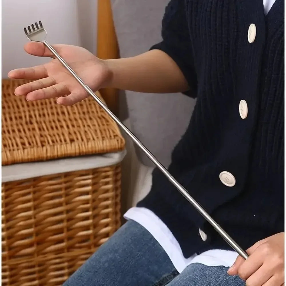 Telescopic Stainless Steel Pocket Back Scratcher
