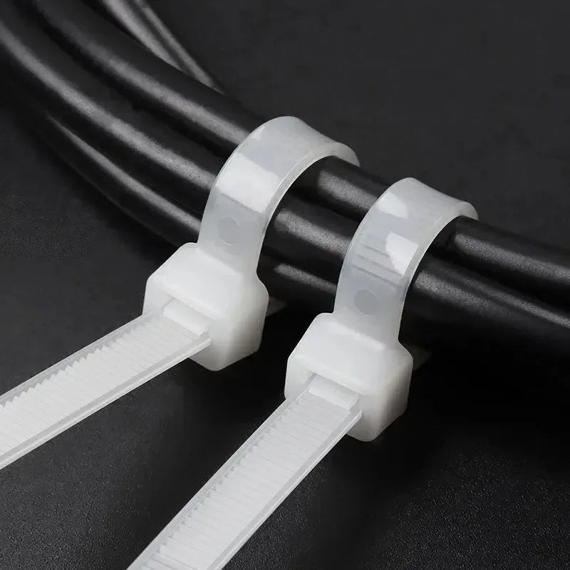 Heavy-Duty Self-Locking Nylon Cable Ties Set