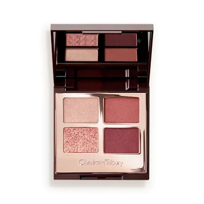 Velvet & Silk Shimmer Eyeshadow Palette with Cream Blush – Dewy Glow