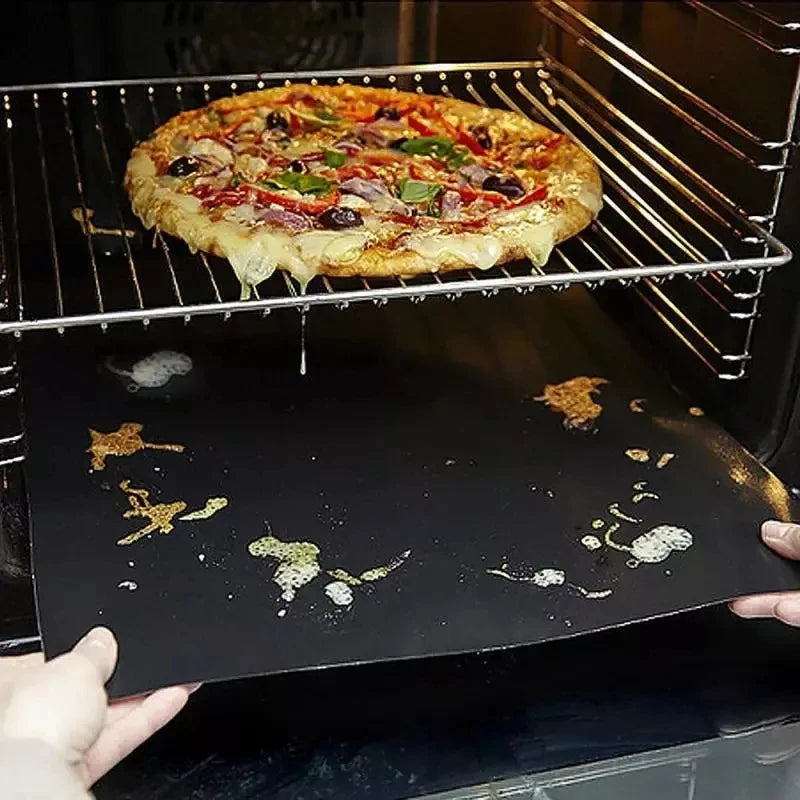 BBQ Grill Mat Non-stick Reusable Heat Resistant Extra Thick Pad Oven Liners Baking Mats Easy Clean Kitchen Outdoor Barbecue Tool