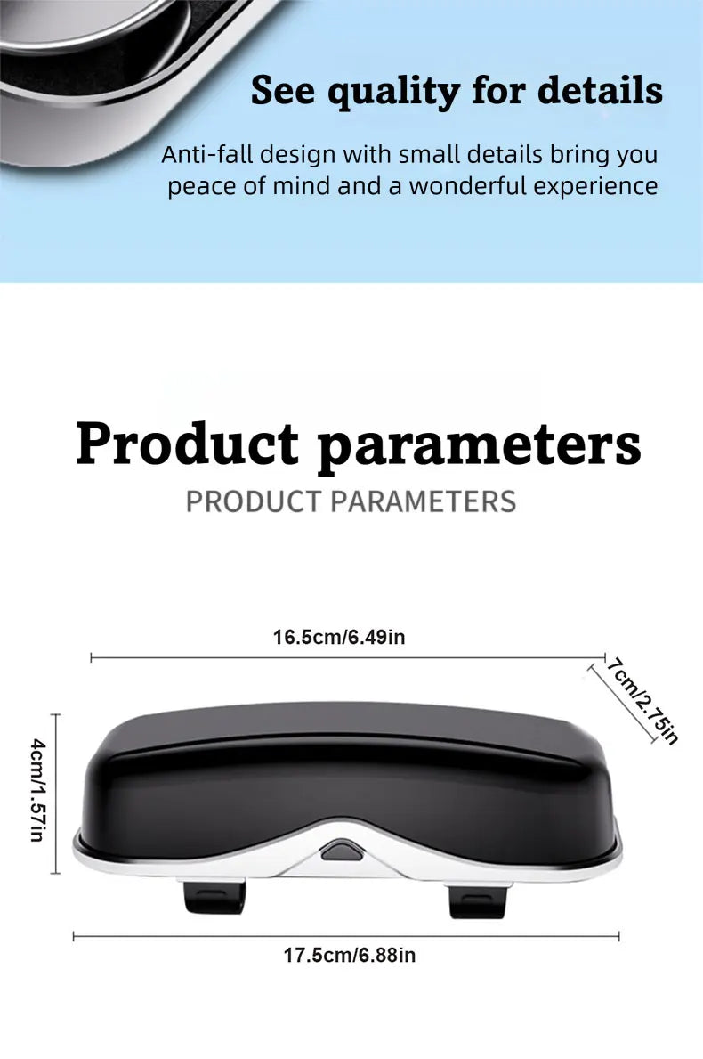 Multifunction Car Glasses Box Portable Car Sunglasses Holder Car Driving Glasses Holder Eyeglass Case Sun Visor Glasses Storage
