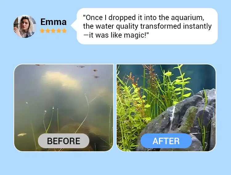 Water Purification Tablets Eco-Friendly Aquarium Water Purifier Fast-Acting Fish Tank Cleaning Solution Aquarium Water Clarifier