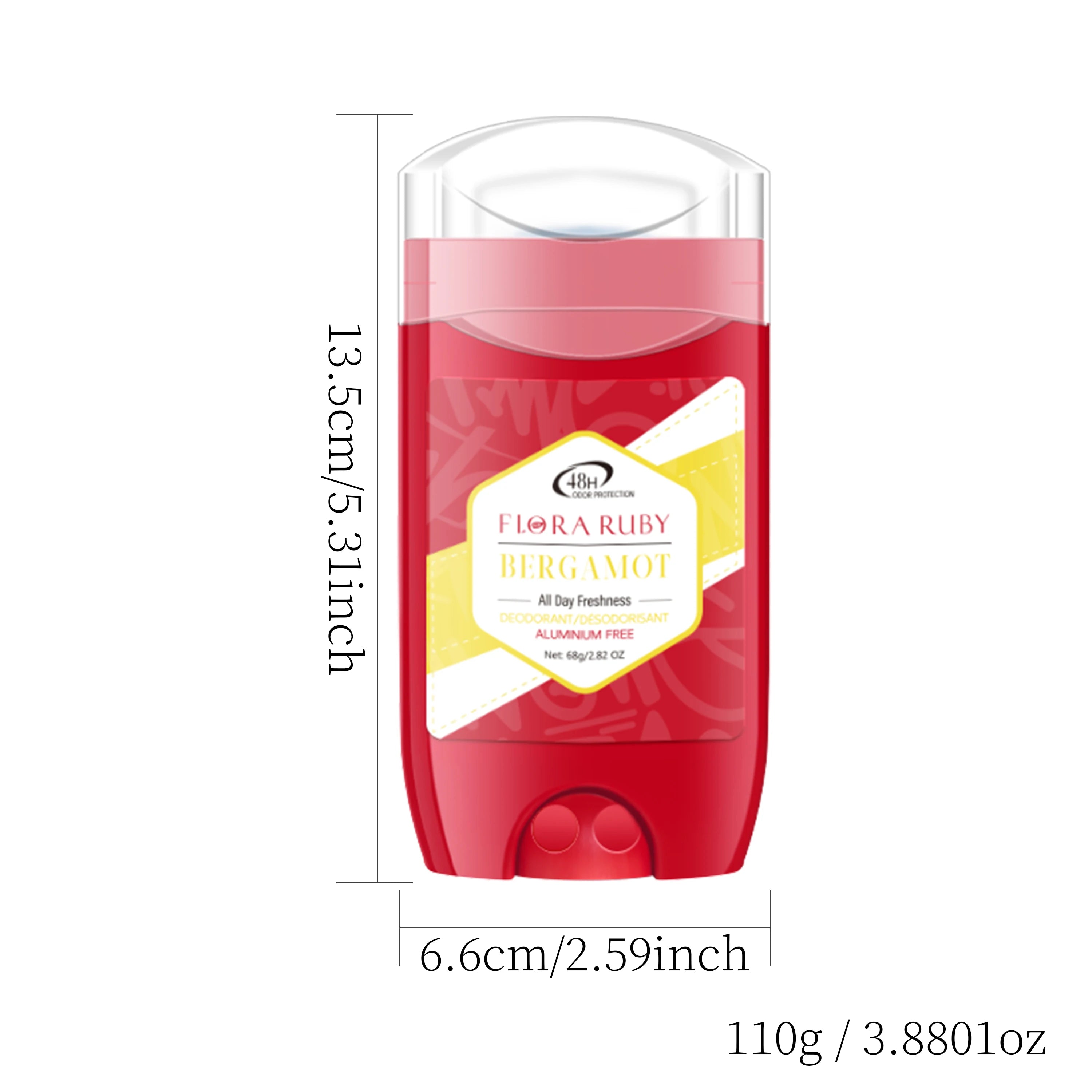 Deodorant Stick,Pure Sports Deodorant Stick Aluminum Free, 48H Long-Lasting Freshness Scent High Endurance 68g/2.82OZ