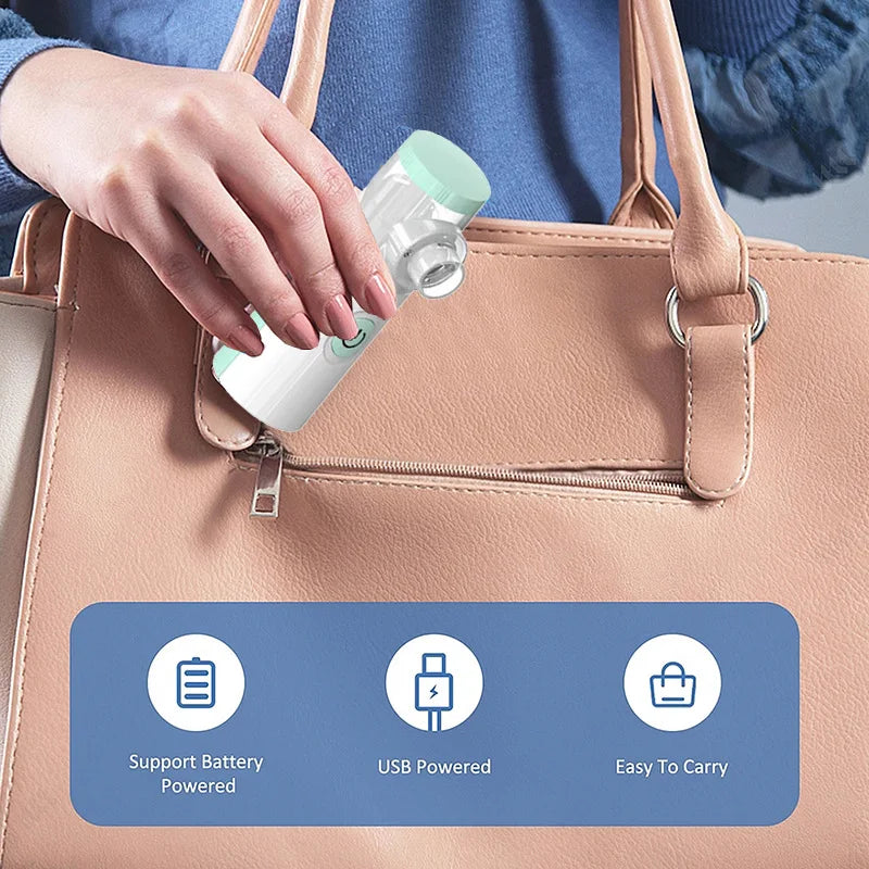 Portable Silent Mesh Nebulizer & Handheld Inhaler