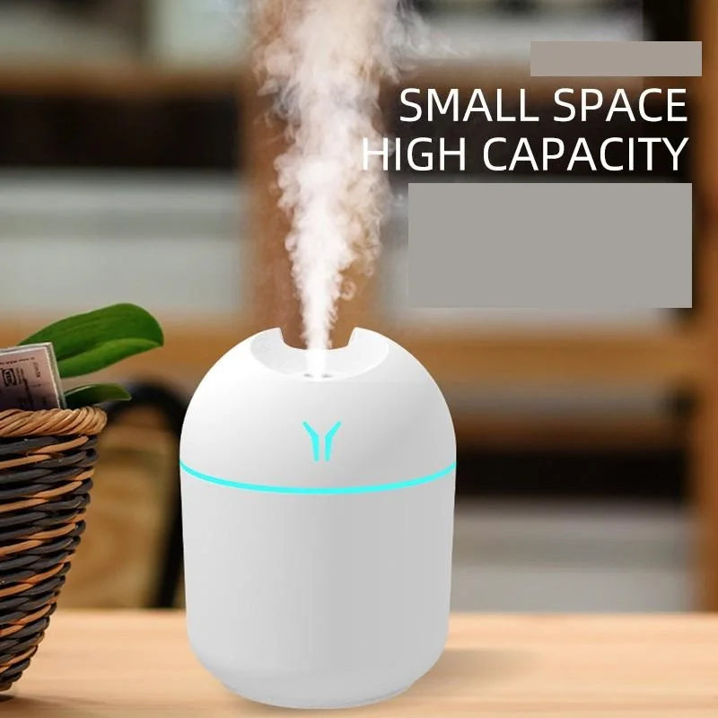 250ml USB Mini Ultrasonic Air Humidifier & Diffuser