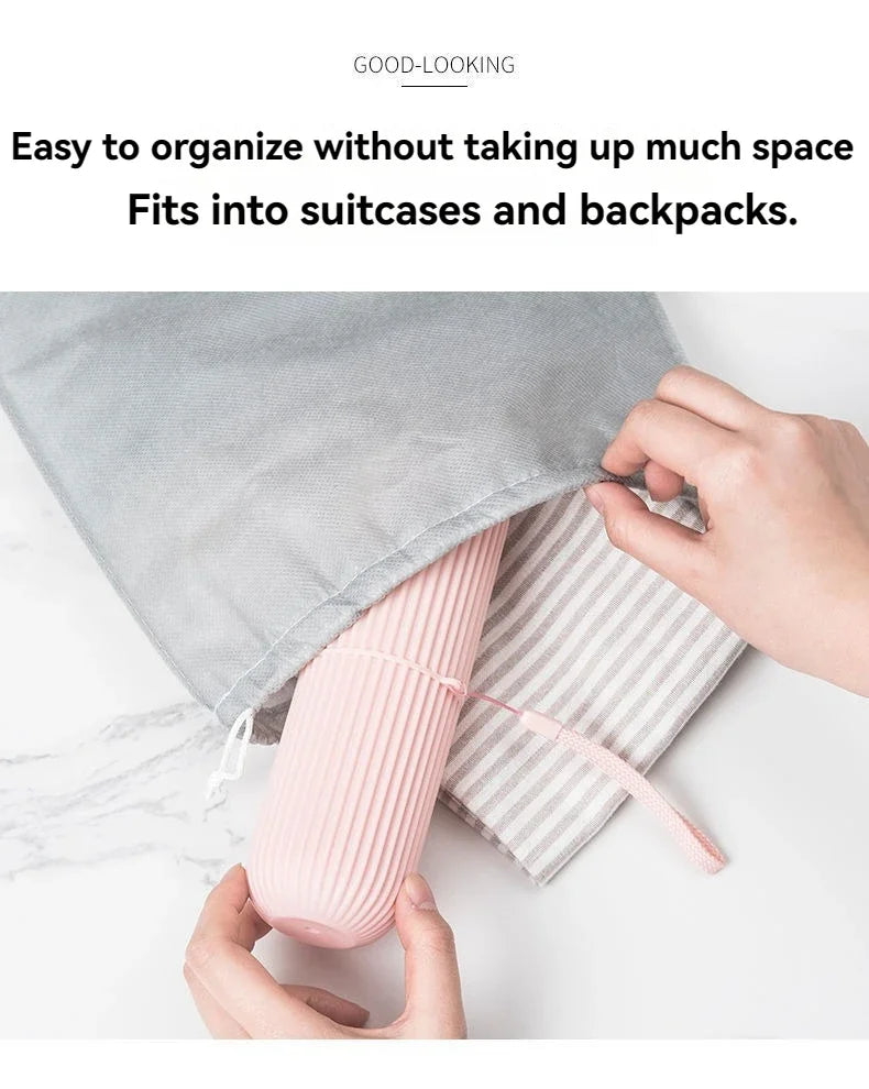 Portable Travel Toothbrush & Toothpaste Storage Case