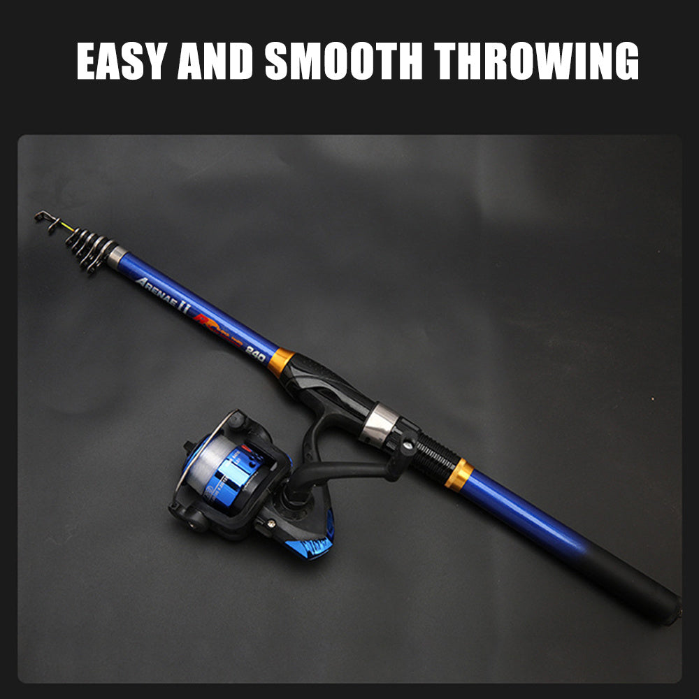 Telescopic fishing rod light carbon cast rod 1.5M-3M outdoor fishing tool accessories for night fishing and outdoor fishing