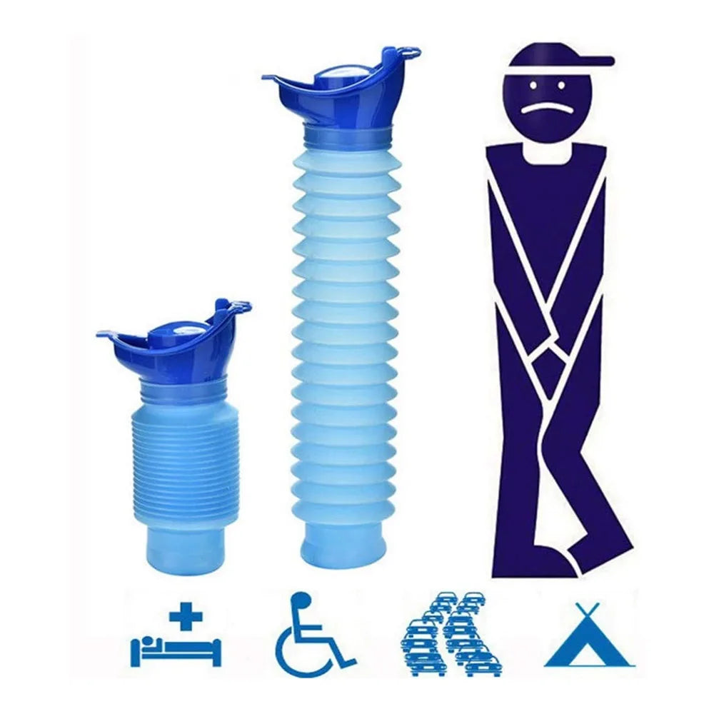 750ml Adult Urinal Portable Shrinkable Personal Mobile Toilet Potty Women Kid Pee Bottle For Outdoor Car Travel Traffic Camping