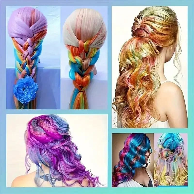 12-Color Temporary Hair Chalk Paint Set