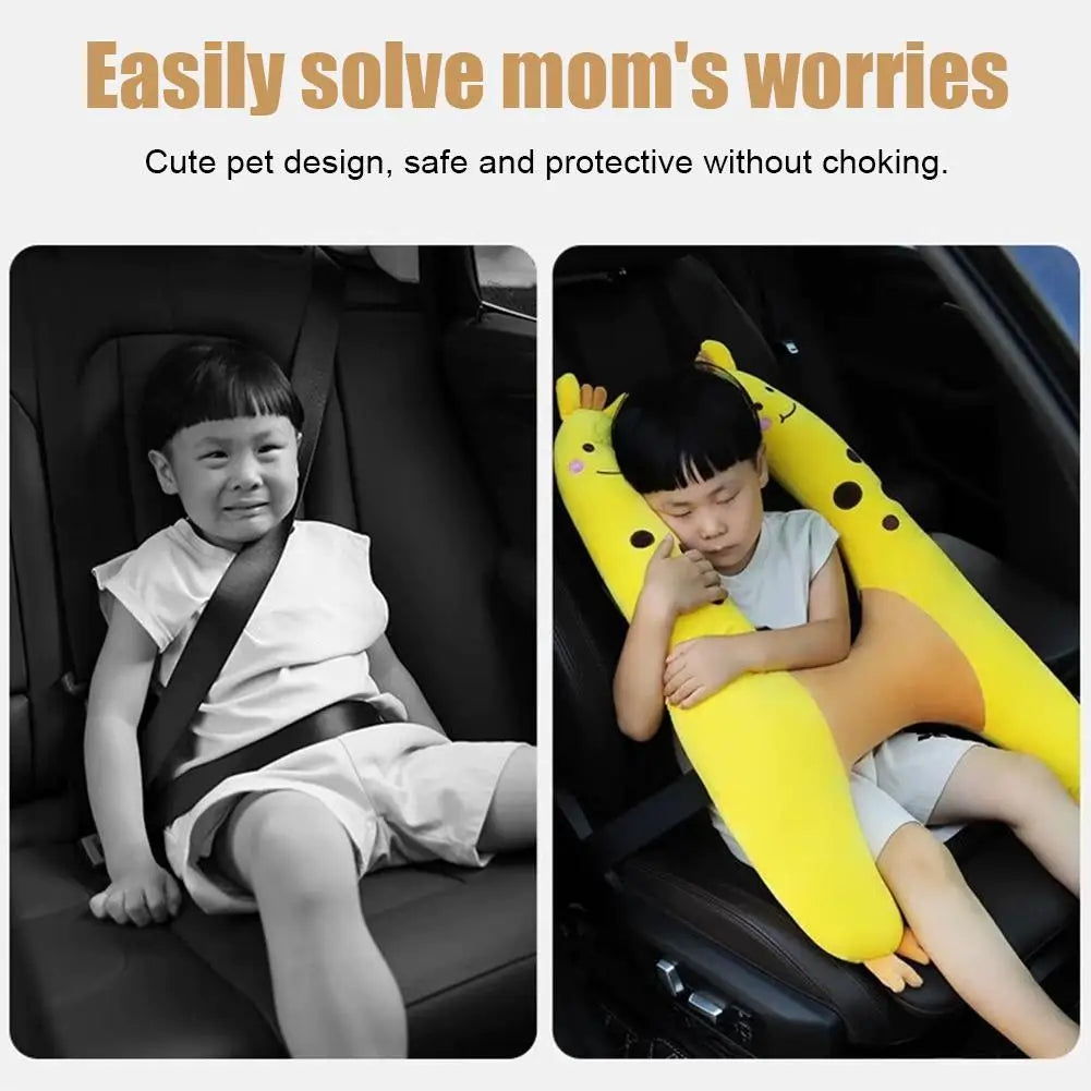 Car Child Neck Protection Pillow Child Car Sleeping Head Support Head Pillow PP Cotton Comfortable Body H Shape Travel Neck Rest