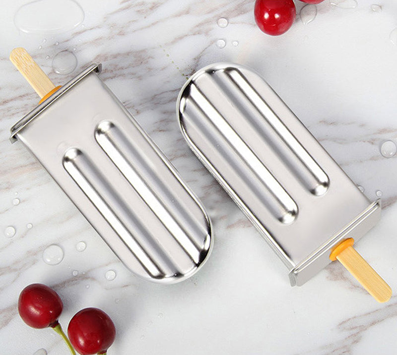 Stainless Steel Popsicle Mold Rack Ice Lolly Mold Frozen Lolly Popsicle Maker Homemade Ice Cream Mold with Popsicle Holder