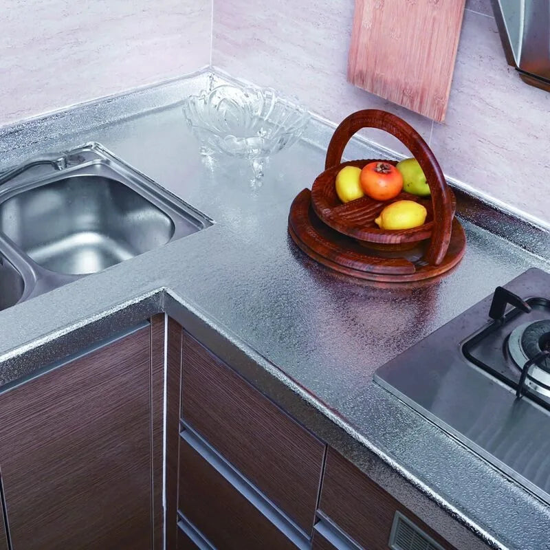 Kitchen High Temperature Resistant Wall Stickers Oil Resistant Stickers Waterproof And Cabinets Stoves Aluminum Foil Paper