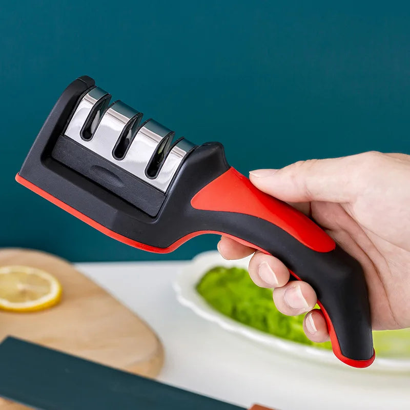 3-Stage Stainless Steel Kitchen Knife Sharpener