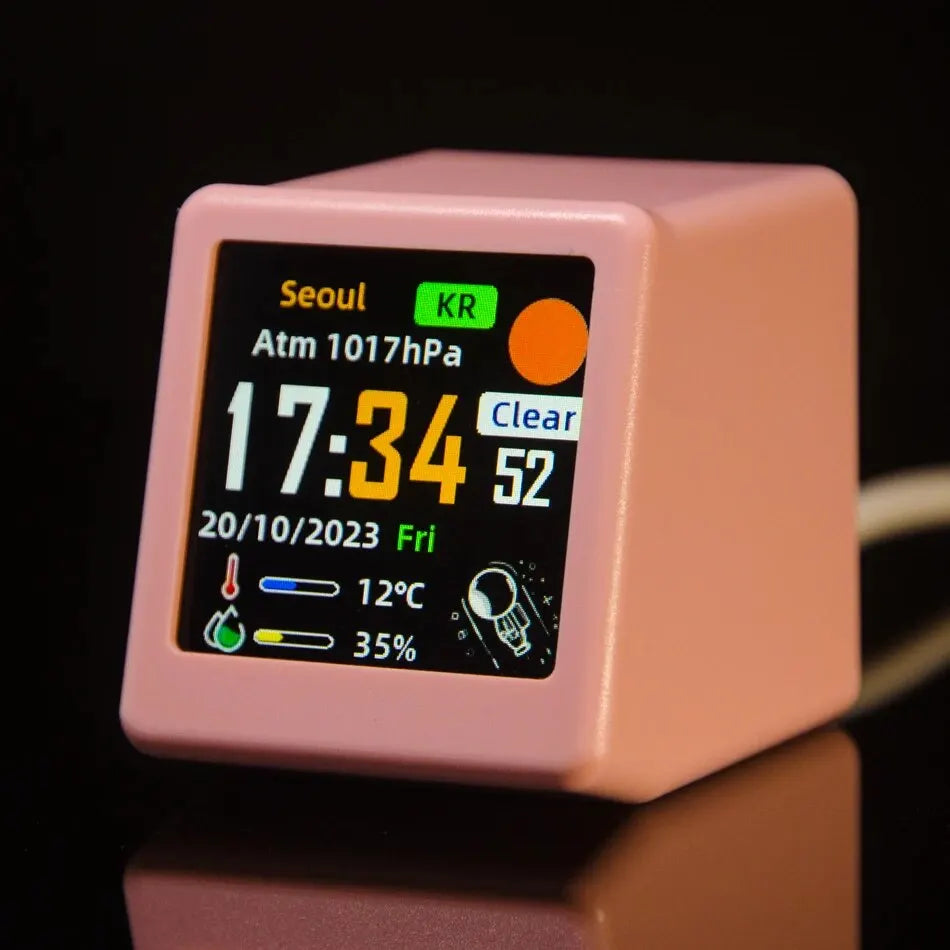Mini Smart WiFi Desktop Digital Weather Station & Clock