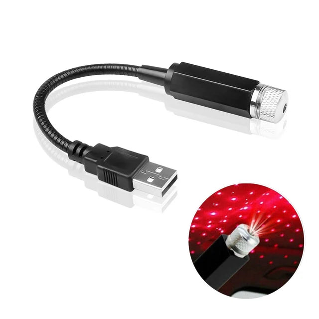 USB Mini LED Car Roof Starry Night Light Projector