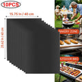 BBQ Grill Mat Non-stick Reusable Heat Resistant Extra Thick Pad Oven Liners Baking Mats Easy Clean Kitchen Outdoor Barbecue Tool