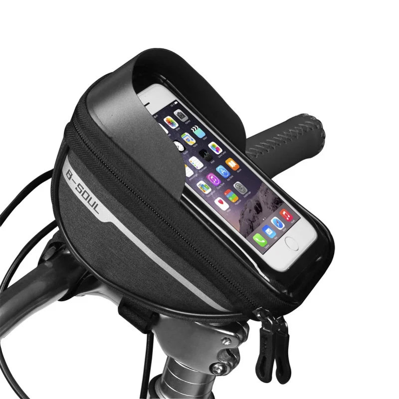 Top Tube Bag 1L Touch Screen Phone Holder Bike Frame MTB Cycling Bicycle Accessories