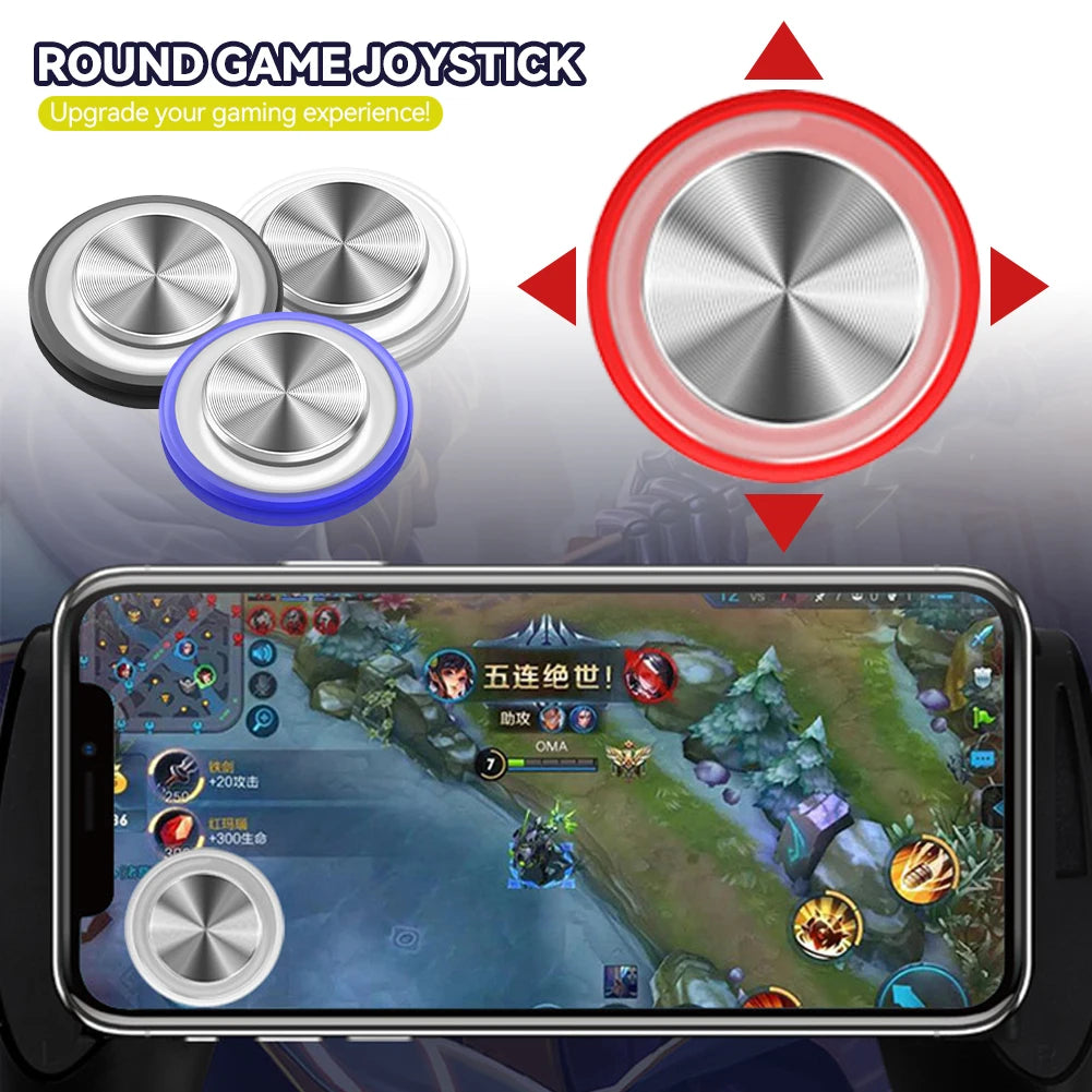 Round Metal Mobile Game Joystick with Box | Free Shipping | Trend Pixel Store