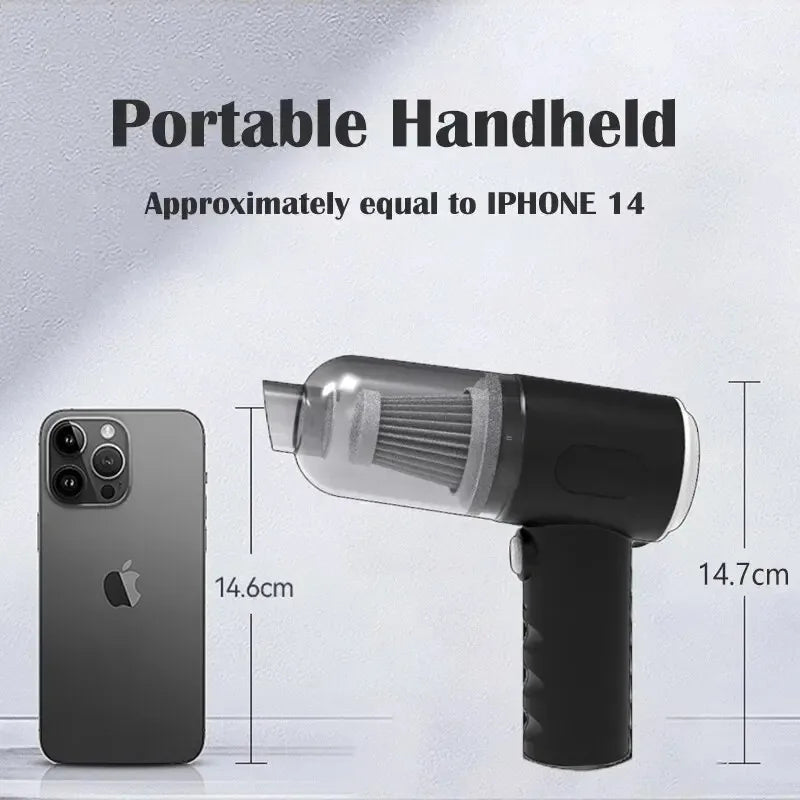 9000Pa Portable Wireless Car & Home Vacuum Cleaner