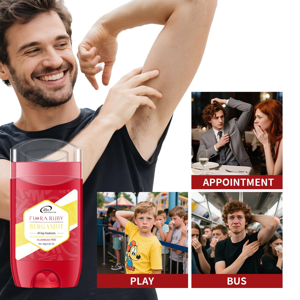 Deodorant Stick,Pure Sports Deodorant Stick Aluminum Free, 48H Long-Lasting Freshness Scent High Endurance 68g/2.82OZ